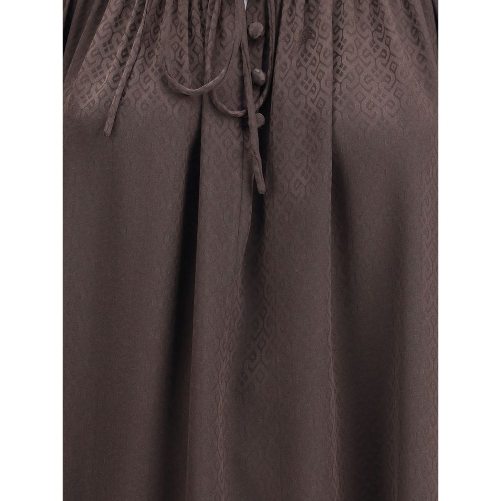 Burberry Braune Seidenbluse