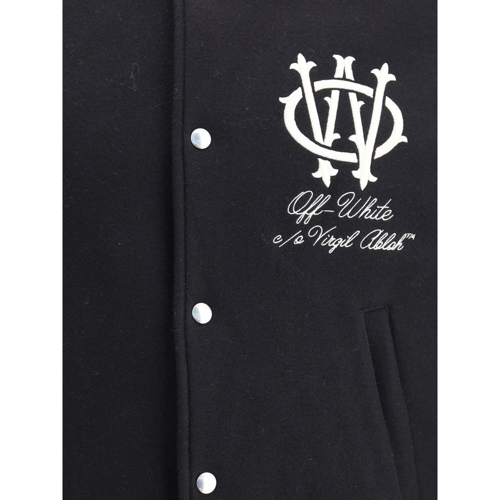 Off-White Schwarze Wolljacken und -mäntel aus Fleece