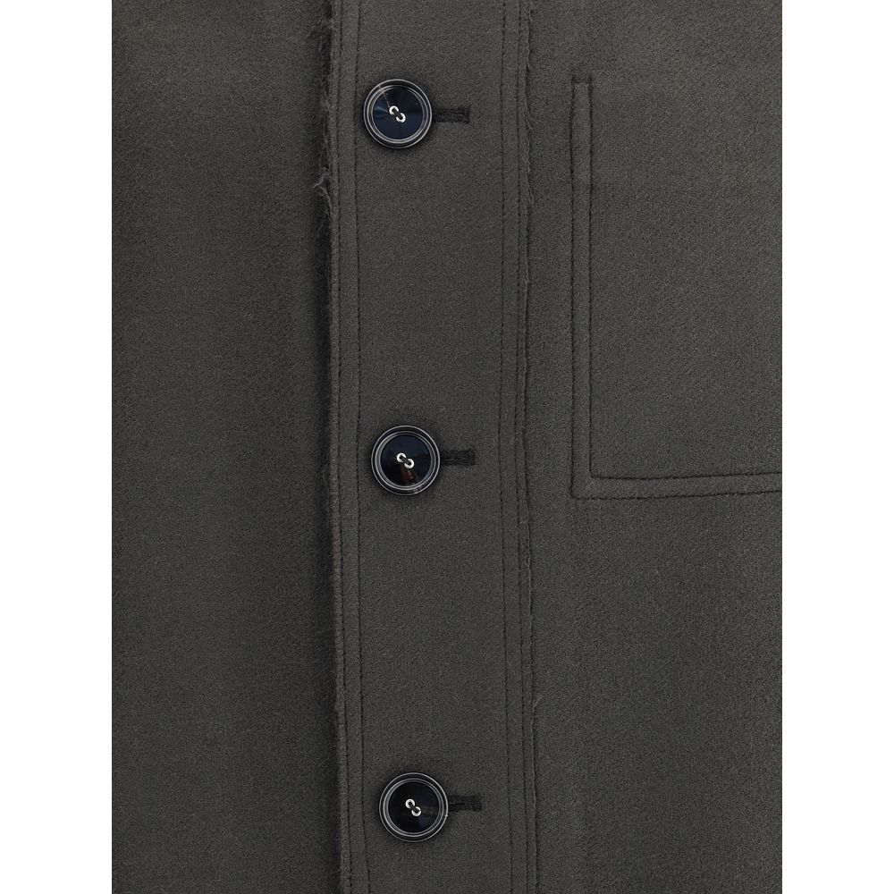 Ami Paris Elegante Kleidung aus grauer Wolle