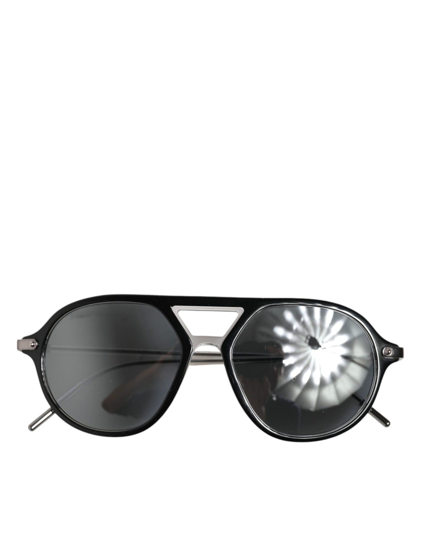 Dolce & Gabbana DG4343F Schwarzer Acetatrahmen Pilot Shades Sonnenbrille