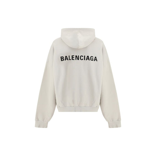 Balenciaga Baumwoll-Sweatshirt in Weiß