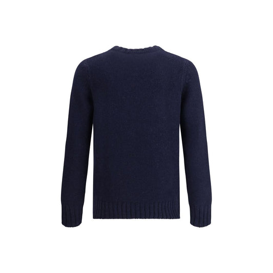 Aragona Cashmere Blauer Merino-Woll-Sweatshirt