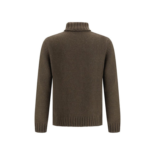 Aragona Cashmere Grüner Alpaka-Vicugna-Pacos-Rollkragenpullover