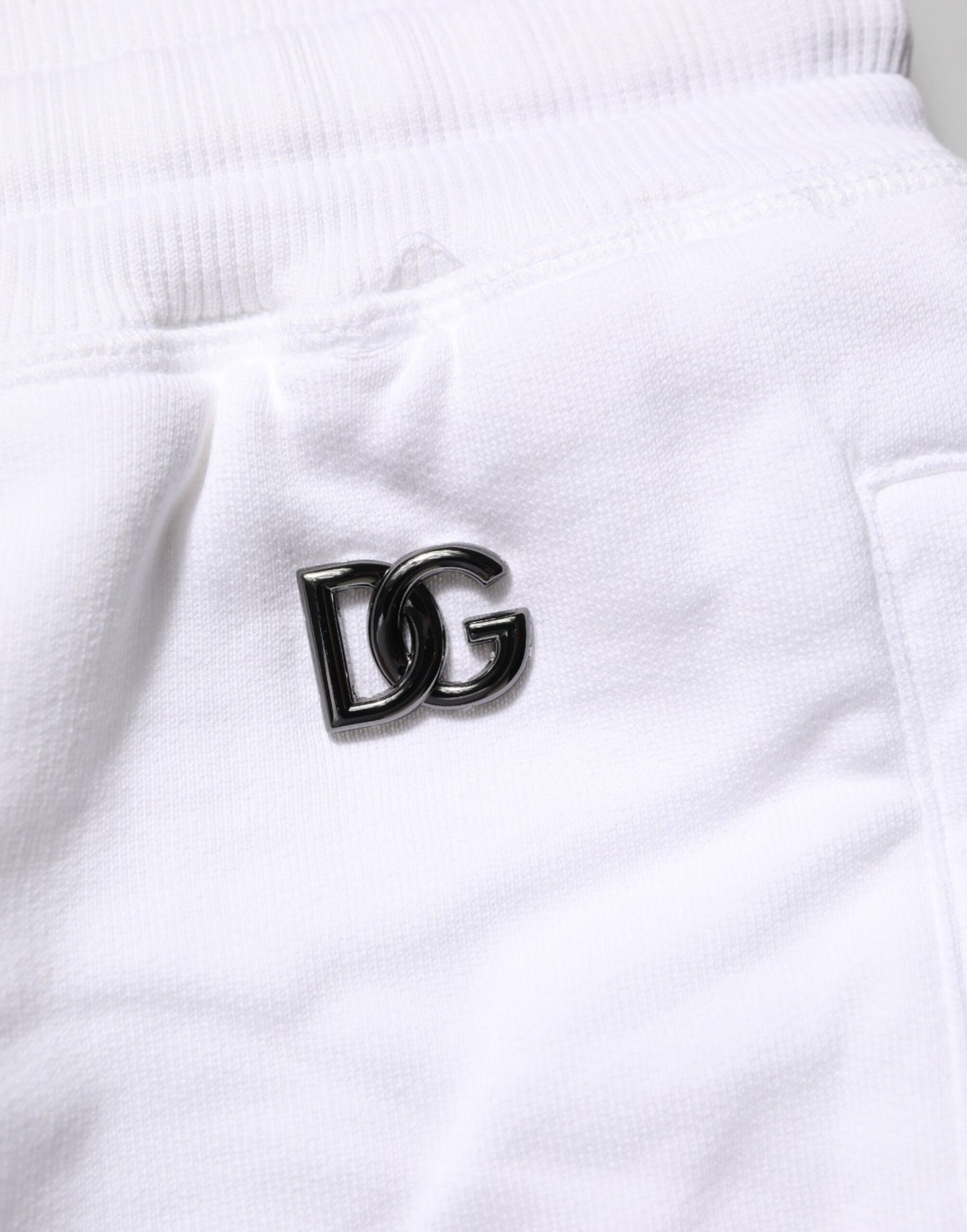 Dolce & Gabbana Weiße Destroyed-Look Baumwoll-Bermuda-Shorts für Herren