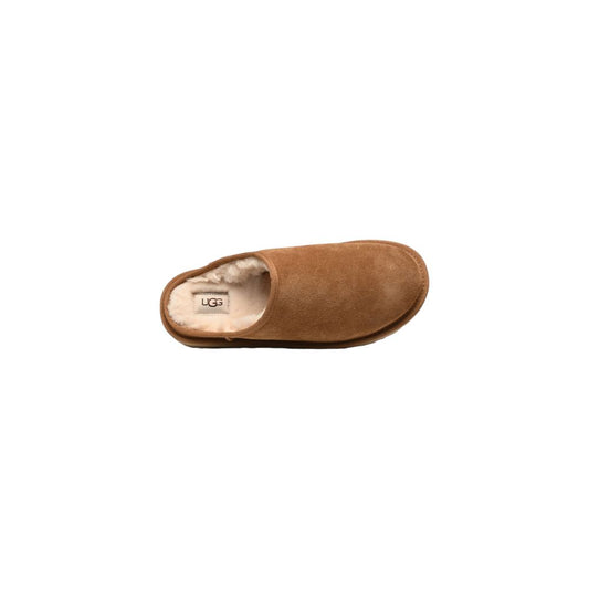 UGG Beigefarbene Wildleder-Clogs