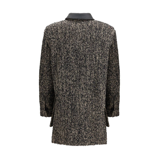 Max Mara Brauner Wollmantel aus Fleece