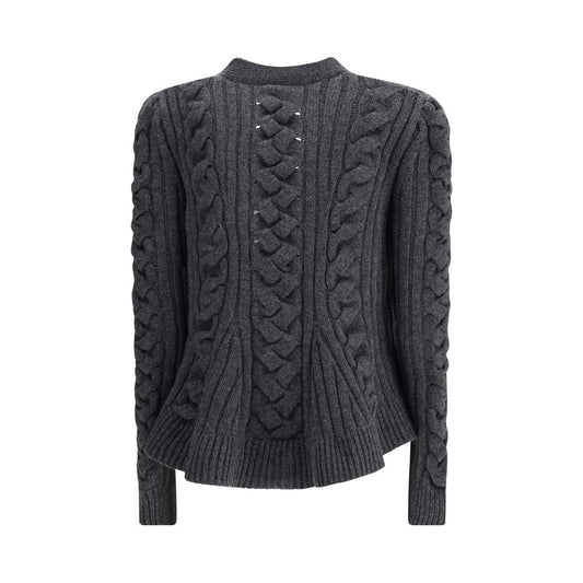 Alexander McQueen Grauer Wollcardigan