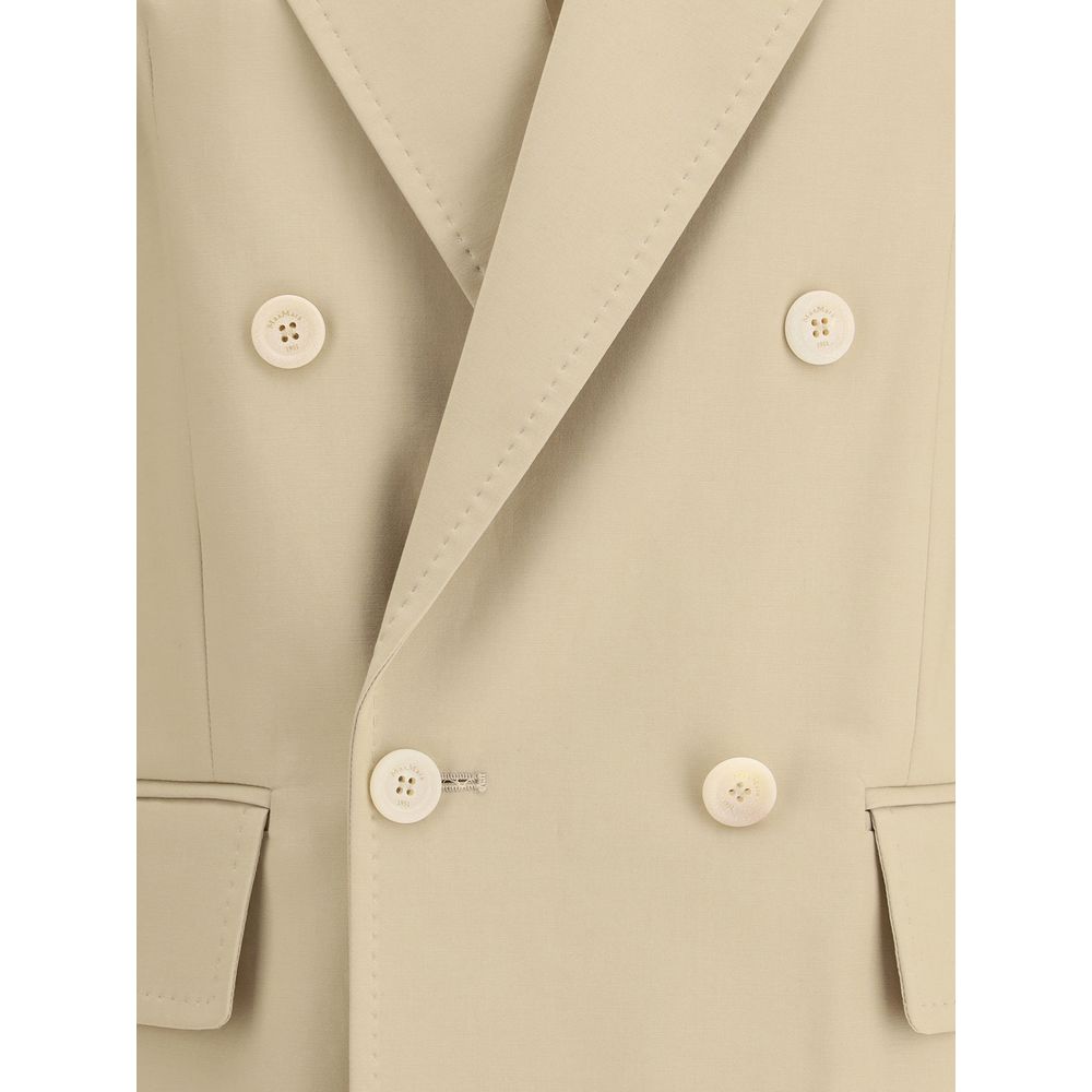 Max Mara Beiger Baumwoll-Blazer