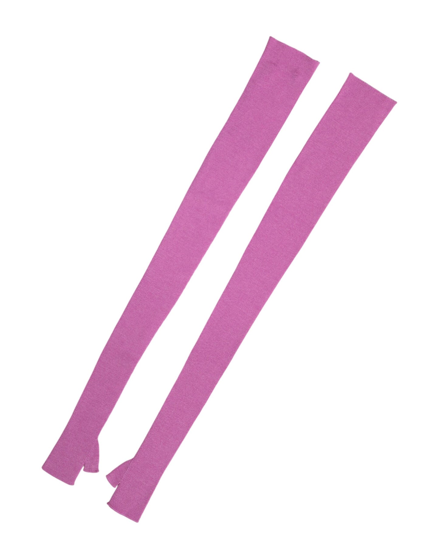 Dolce & Gabbana Rosa Fingerlose Ellenbogenlange Handschuhe aus Wolle