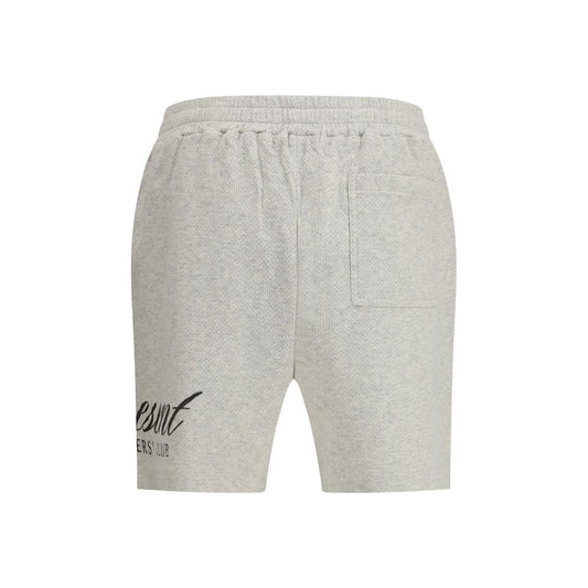 Represent Beige-weiße Baumwoll-Bermuda-Shorts