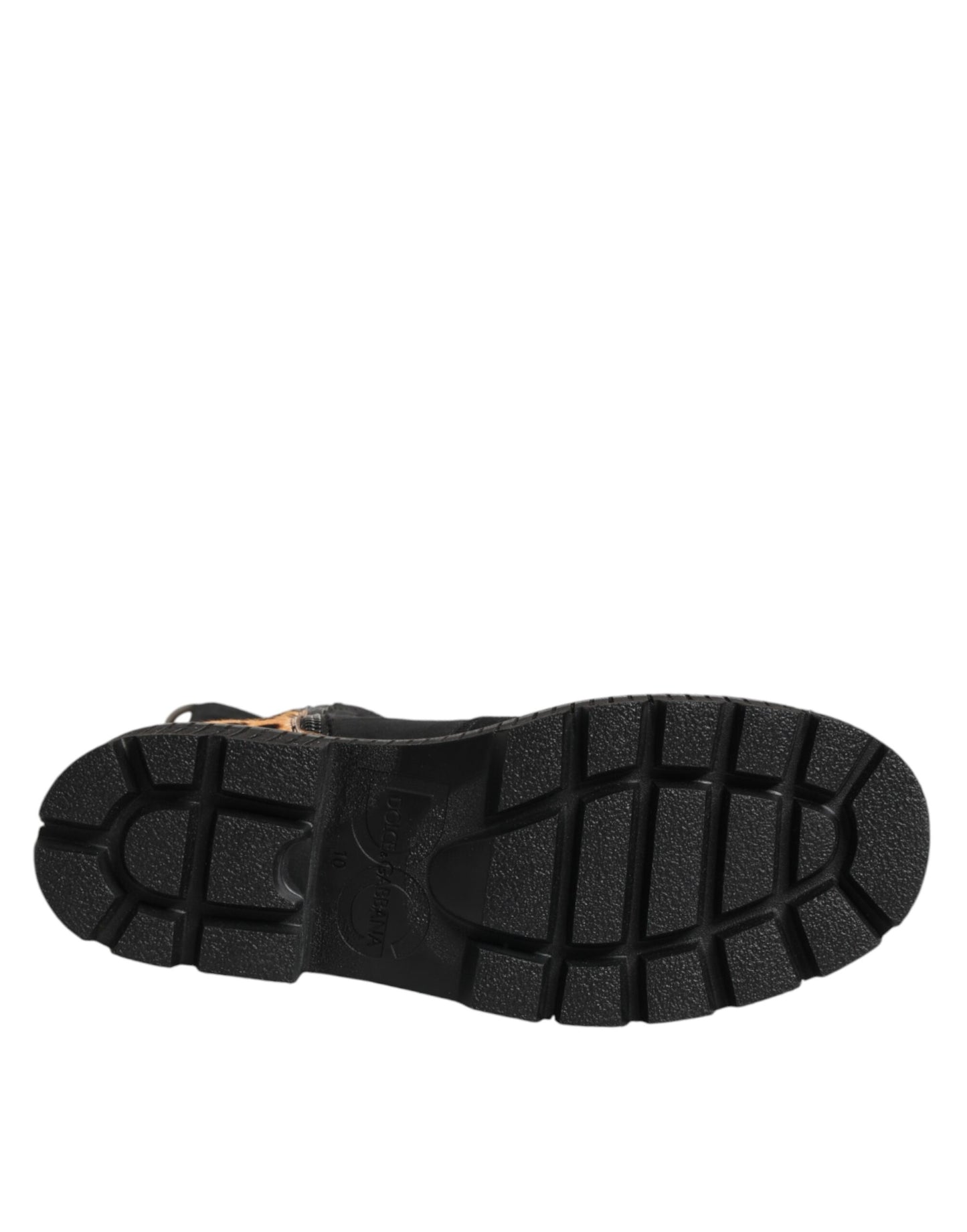 Dolce & Gabbana Mittelhohe Stiefel mit Leopardenmuster