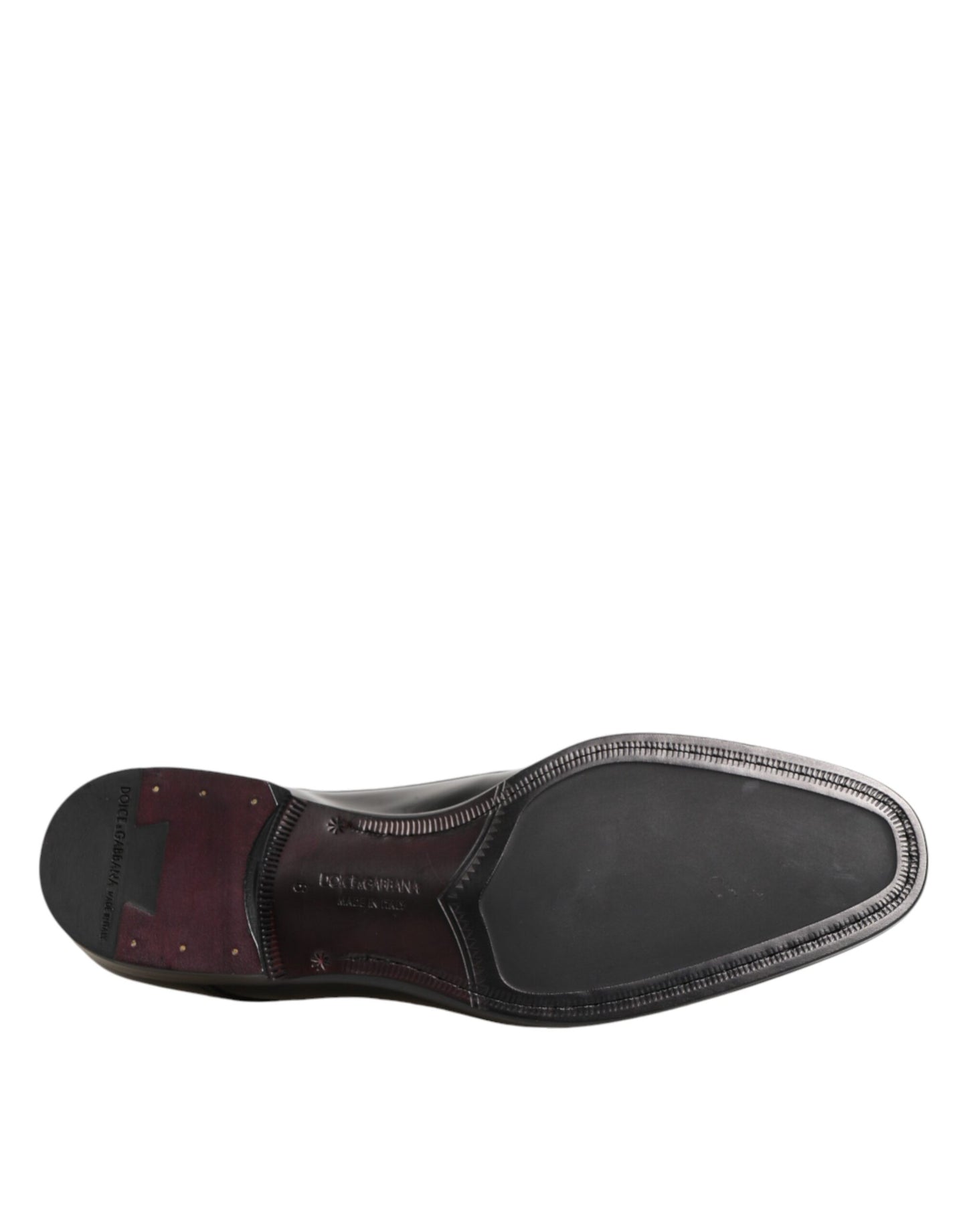 Dolce & Gabbana Schwarze Derby-Schnürschuhe aus Kalbsleder