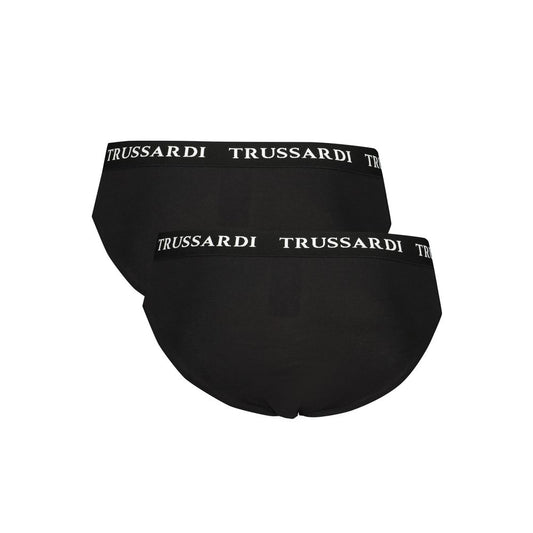Trussardi Schwarze Baumwoll-Unterwäsche