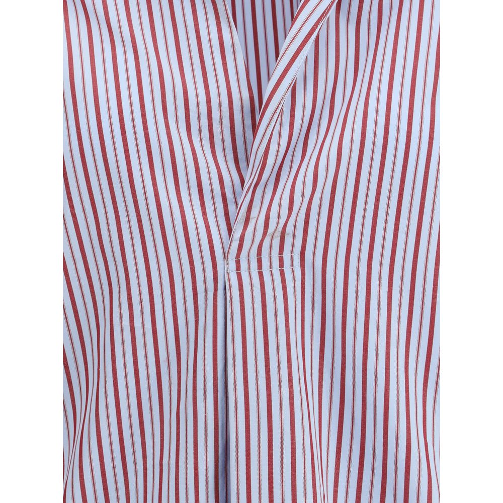 SOSUE Hellblaues Baumwollhemd mit Muster