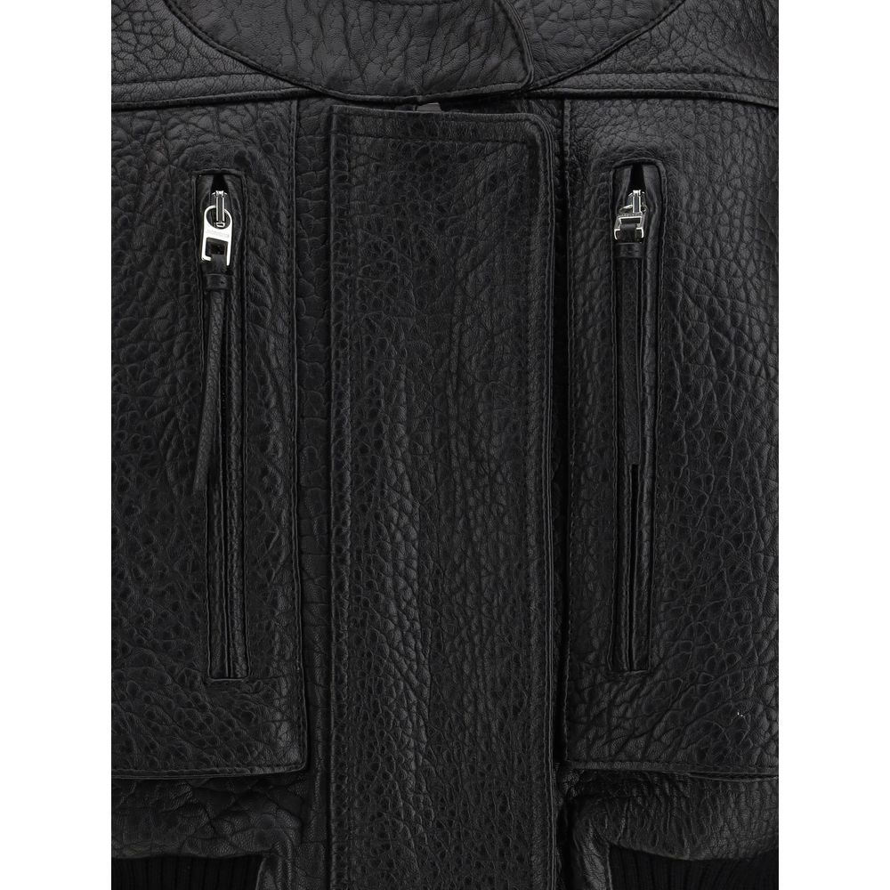 Jacquemus Elegante Kleidung aus schwarzem Lammleder