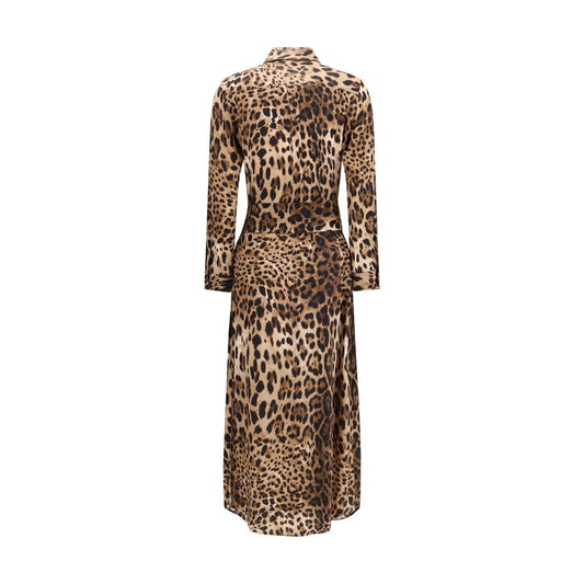 Ella Seidenkleid mit Muster in Multicolor