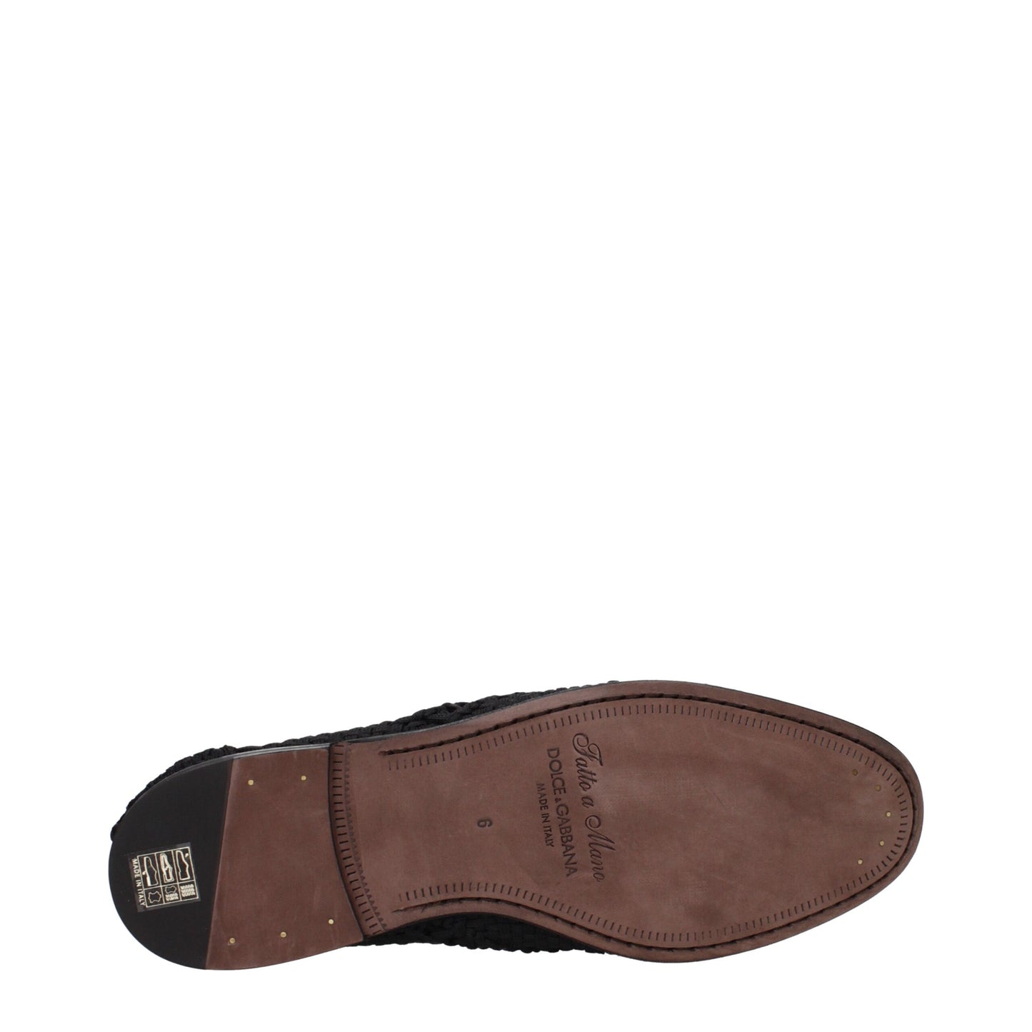 Dolce & Gabbana Schwarze Stoff-Schnürschuhe und -Derby-Schuhe