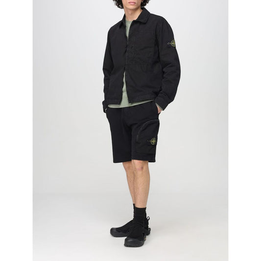 Stone Island Graue Baumwoll-Shorts
