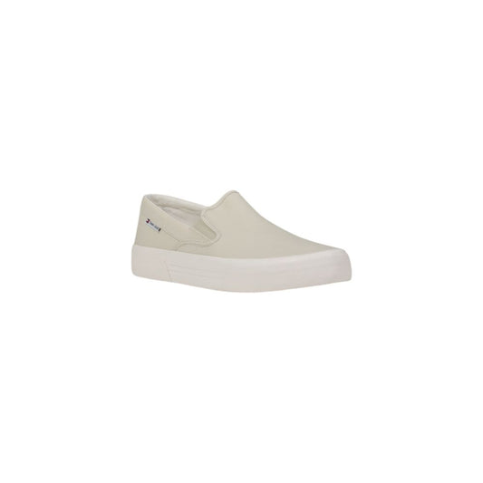 Tommy Hilfiger Jeans Beige Slip-On Loafer aus recyceltem Baumwoll-Canvas