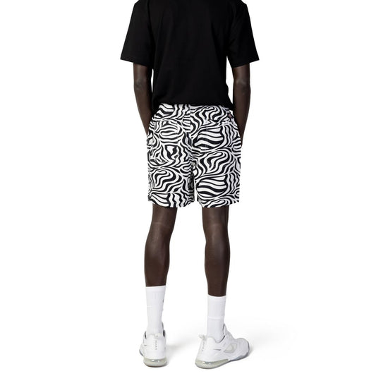 Dickies Schwarze und Weiße Bermuda-Shorts aus recyceltem Polyester