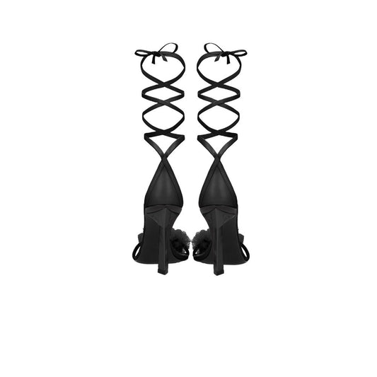 Aniye By Schwarze Leder-Pumps mit hohem Absatz