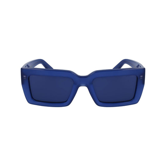 Ferragamo Blaue Sonnenbrille aus Acetat