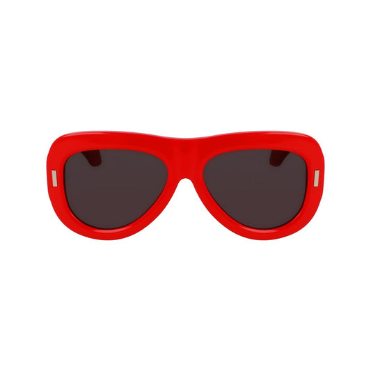 Ferragamo Rote Sonnenbrille aus Acetat