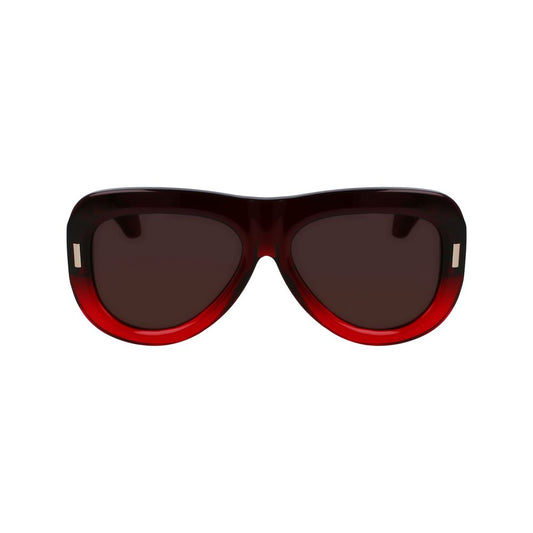 Ferragamo Rote Sonnenbrille aus Acetat