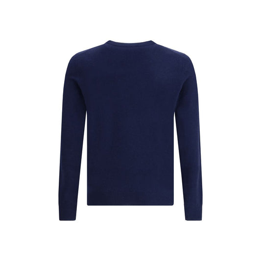 Aragona Cashmere Blauer Merino-Woll-Kaschmir-Pullover