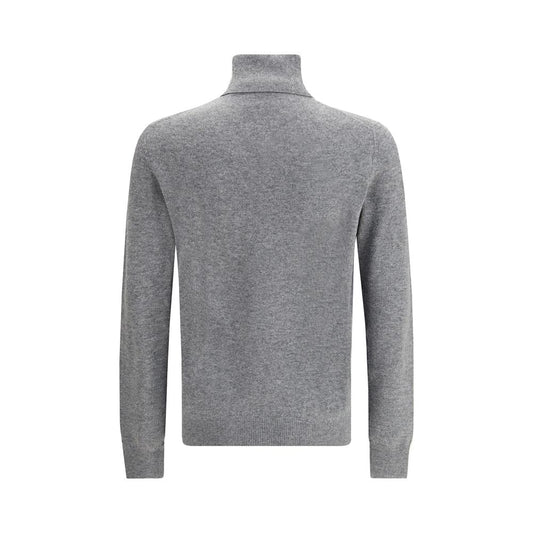 Aragona Cashmere Grauer Merinowoll-Rollkragenpullover
