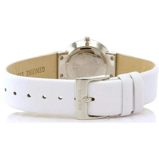 BERING Weißes Pelz-Kleidungsstück-Uhr
