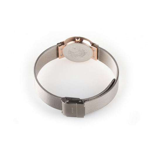 BERING Graue Edelstahl-Armbanduhr