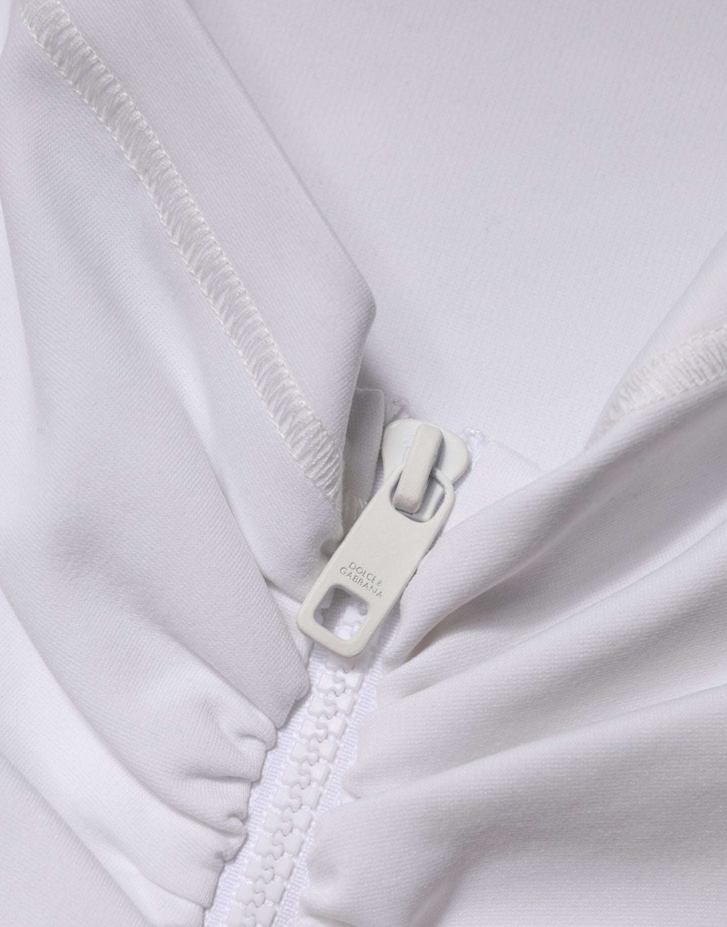 Dolce & Gabbana Weißer Viskose-Bleistiftrock mit hohem Bund