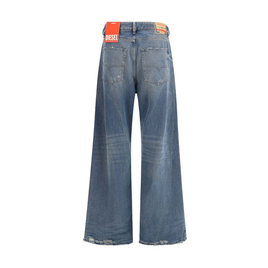 Diesel Blaue Baumwolljeans mit lockerer Passform