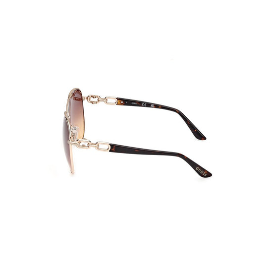 Guess Metall-Sonnenbrille in Gold