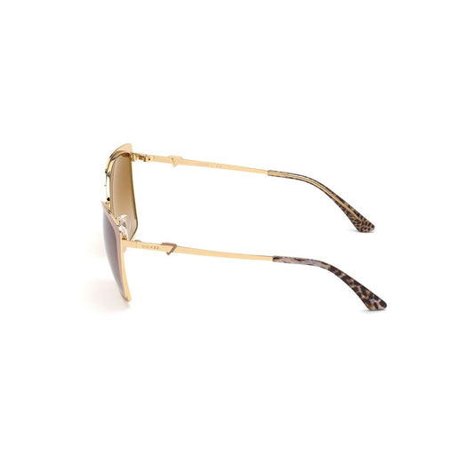 Guess Beigefarbene Metall-Sonnenbrille