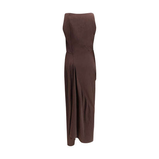 Vivienne Westwood Braunes Polyester-Cocktailkleid