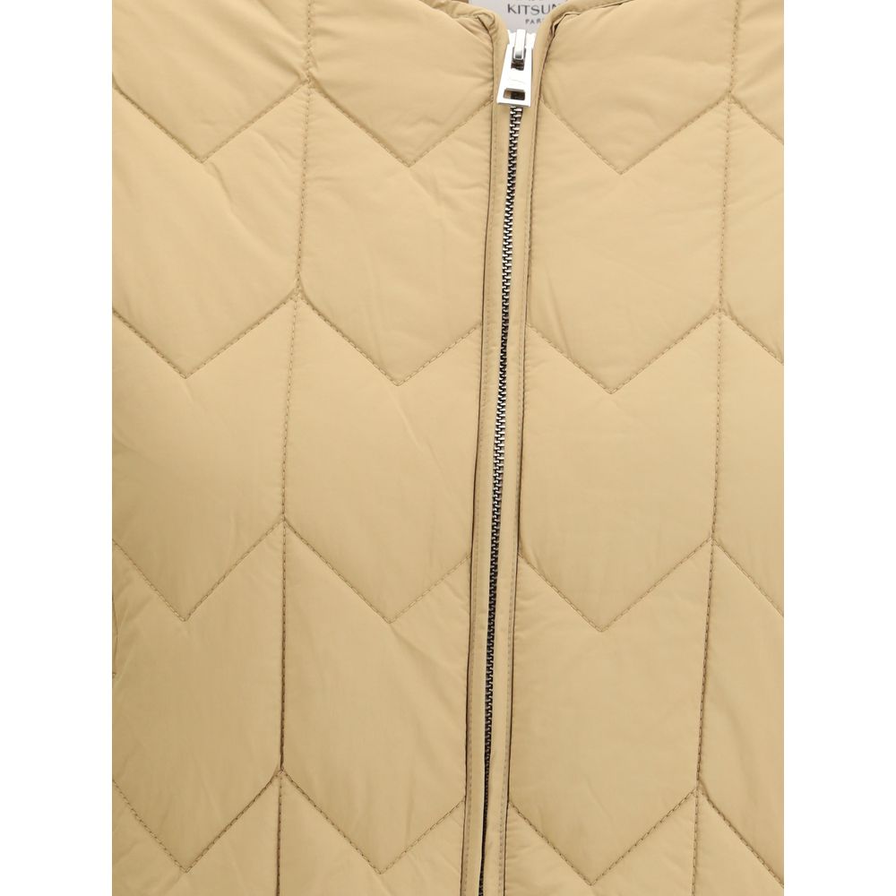 Maison Kitsuné Braune Polyamid-Jacke