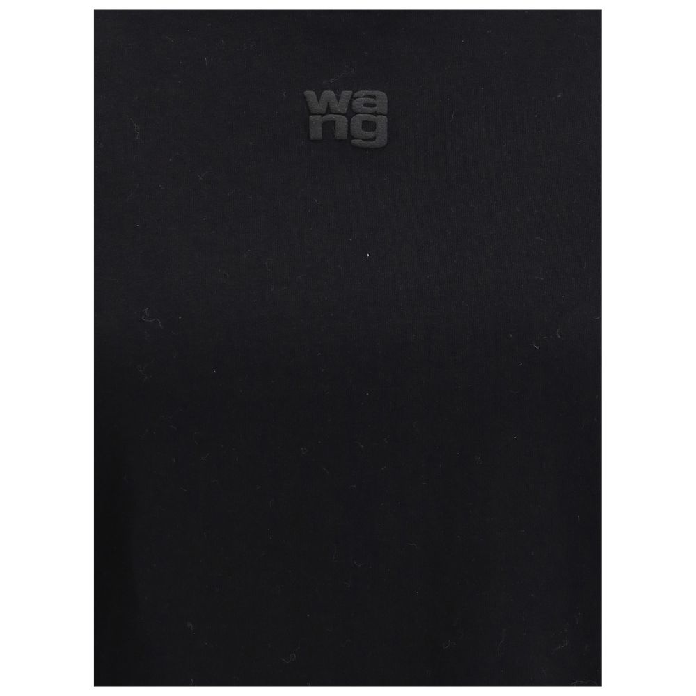 Alexander Wang Schwarzes Baumwoll-Oberteil