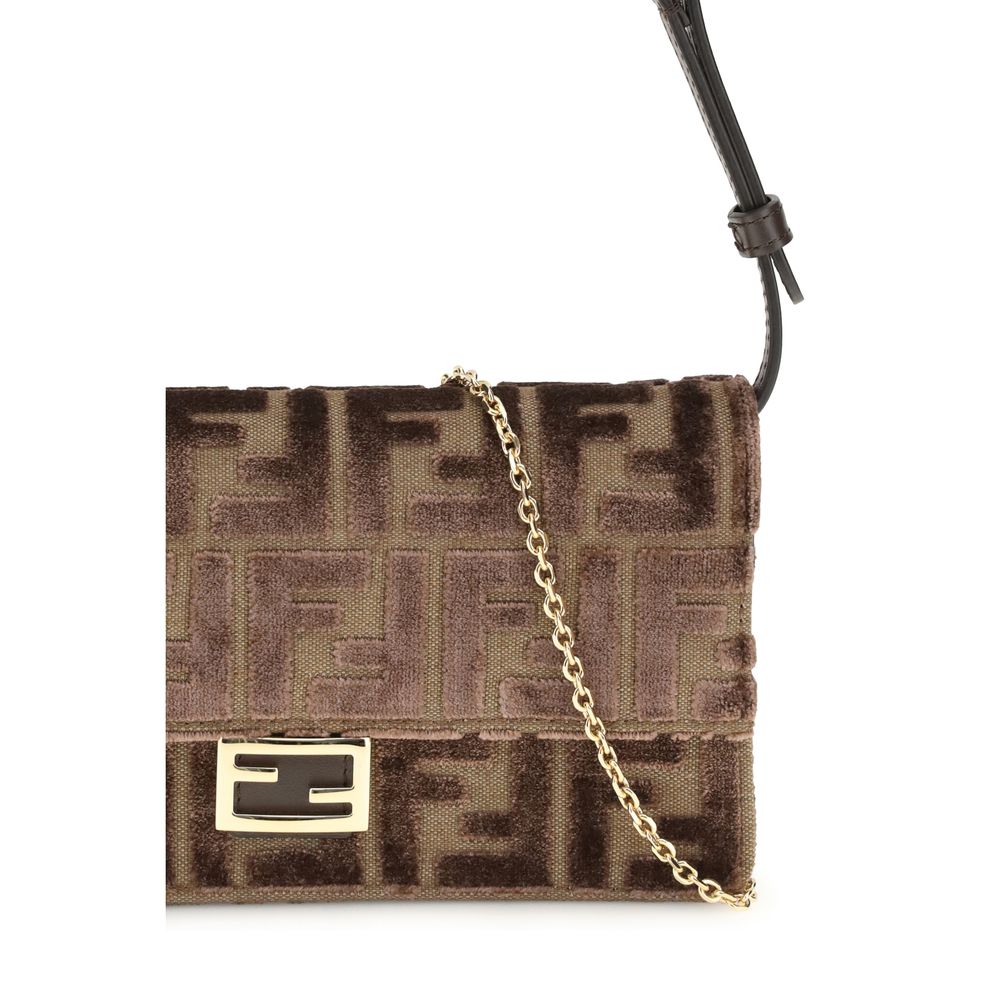 Fendi Braunes Lederportemonnaie