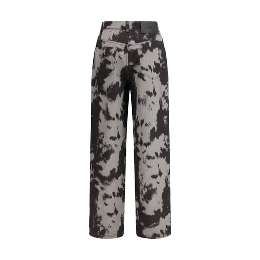 Fendi Schwarze Baumwoll-Jeans mit geradem Bein