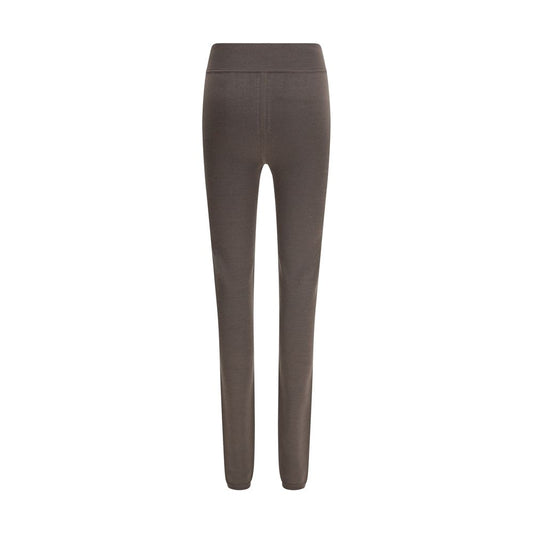 Rick Owens Graue Woll-Leggings aus Fleece