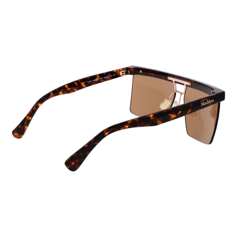 Max Mara Braune Sonnenbrille aus Kunststoff