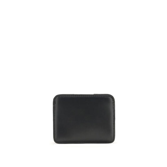 Vivienne Westwood Schwarzes Kalb Leder Bos Taurus Portemonnaie