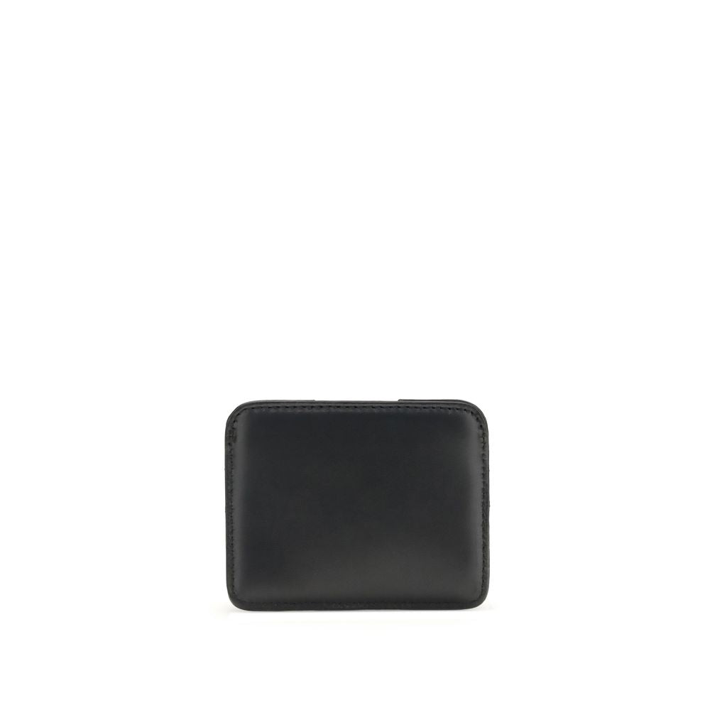 Vivienne Westwood Schwarzes Kalb Leder Bos Taurus Portemonnaie