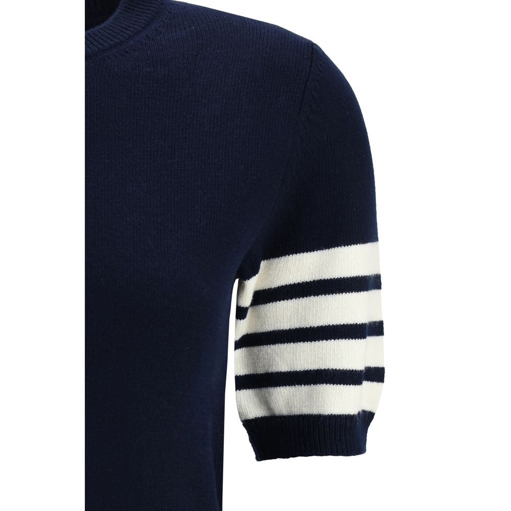 Thom Browne Blauer Woll-Sweater aus Fleece