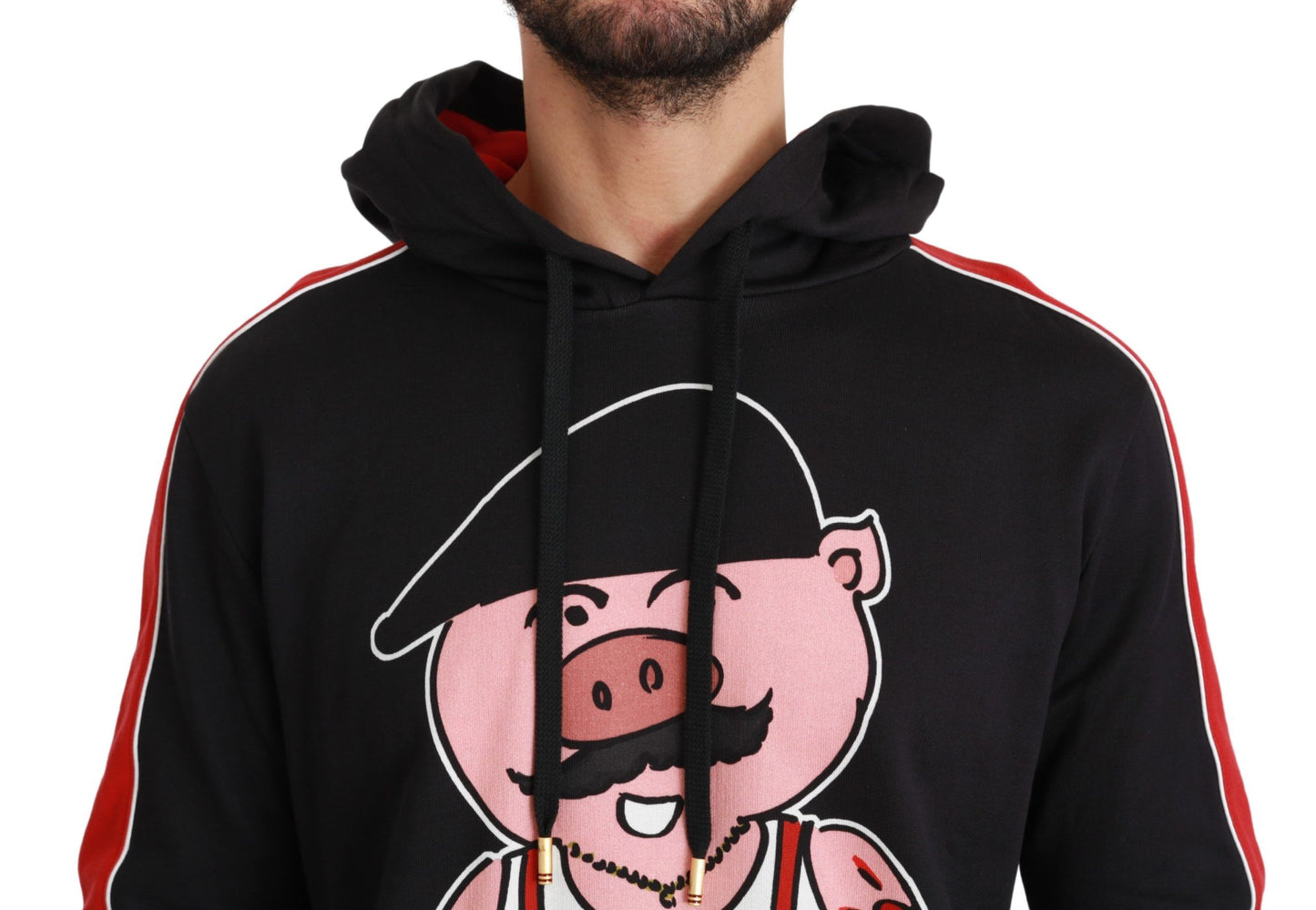 Dolce & Gabbana Schwarzes Schwein des Jahres Kapuzenpulli
