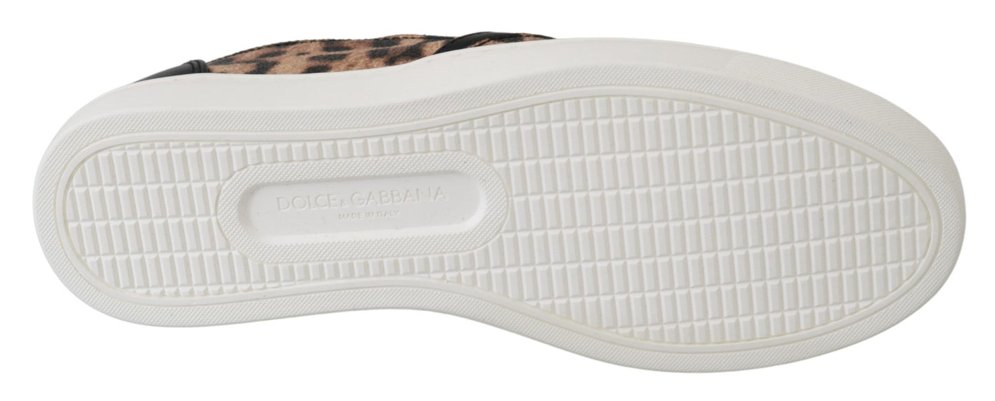 Dolce & Gabbana Leder Leopard #dgfamily Loafers Schuhe
