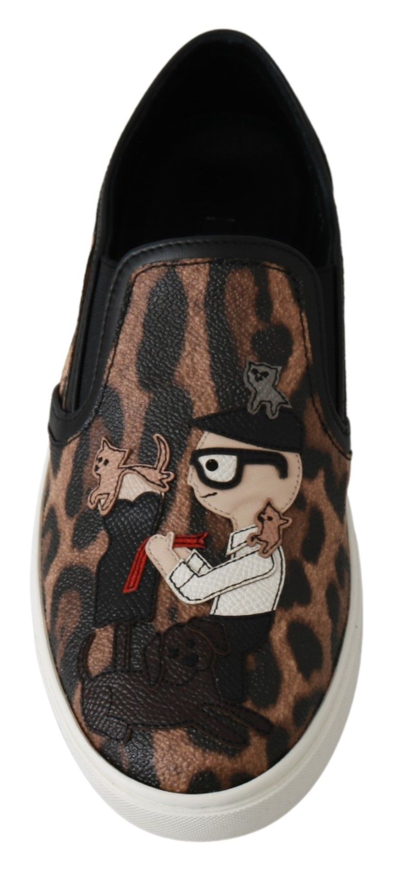 Dolce & Gabbana Leder Leopard #dgfamily Loafers Schuhe
