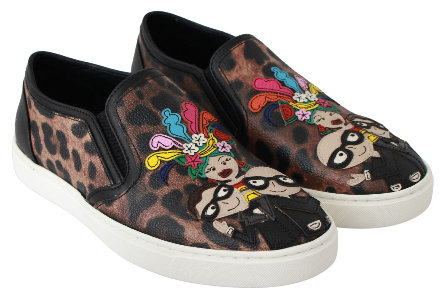 Dolce & Gabbana Leder Leopard #dgfamily Loafers Schuhe